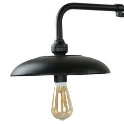 Wandleuchten|Küchenlampen*Lido Vintage Wandlampe innen groß T:73cm Schwarz Aluminium