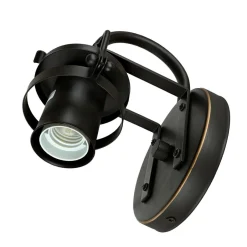 Elstead Vintage Wandleuchte Industrie Design Glas Schirm< Glaslampen|Designerlampen