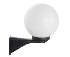 Metall Lampen|Vintage Lampen*SU-MA Vintage Wandleuchte Schwarz Weiß IP43 Kugelschirm