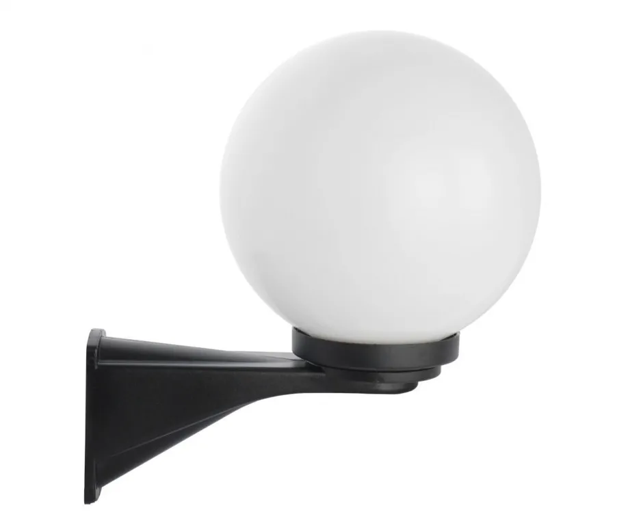 Metall Lampen|Vintage Lampen*SU-MA Vintage Wandleuchte Schwarz Weiß IP43 Kugelschirm