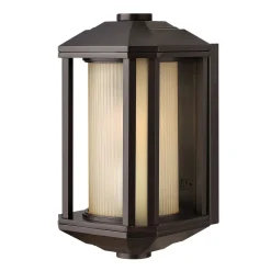 Außenwandleuchten|Retro Lampen*Elstead Wand Außenleuchte klein H: 29,2 cm Alu Glas E27 IP44 Retro