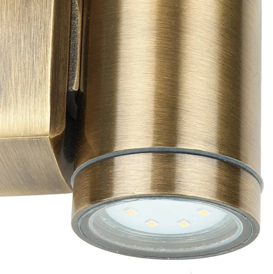 Lido Wand Spot außen IP64 rostfreies Messing GU10 SERRES< Außenwandleuchten|Moderne Lampen