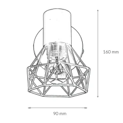 Moderne Lampen|Küchenlampen*Easylight Wand Spot Metall Retro verstellbar in Schwarz E14