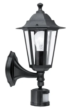 Außenwandleuchten|Rustikale Lampen*Eglo Wandaußenleuchte LATERNA 4 in schwarz