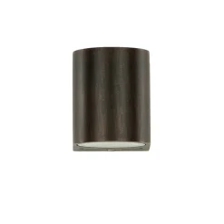 Moderne Lampen|Moderne Außenleuchten*Easylight Wandlampe AALBORG außen Down Strahler Braun Antik