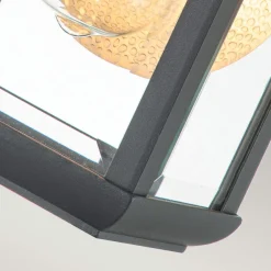 Elstead Wandlampe außen Aluminium Glas H: 30,5 cm IP44 E27 Grau< Metall Lampen|Vintage Lampen