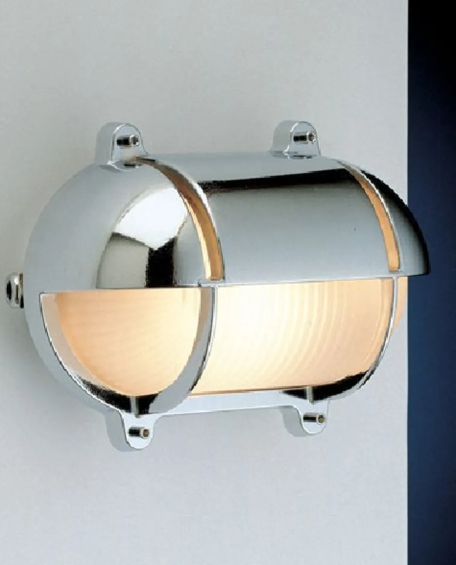 Außenleuchten Antik|Außenleuchten Messing*Laura Suardi Wandlampe Außen Chrom Maritim IP54 Haustür Eingang