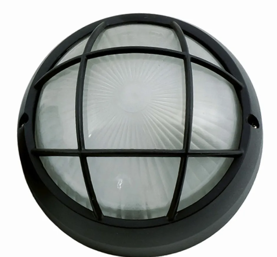 Lido Wandlampe Außen Ø19cm Aluminium IP44 Maritim Bullauge< Außenleuchten Antik|Außenwandleuchten