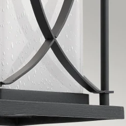 Metall Lampen|Vintage Lampen*Elstead Wandlampe außen E27 IP44 H: 46,4 cm Schwarz Weiß