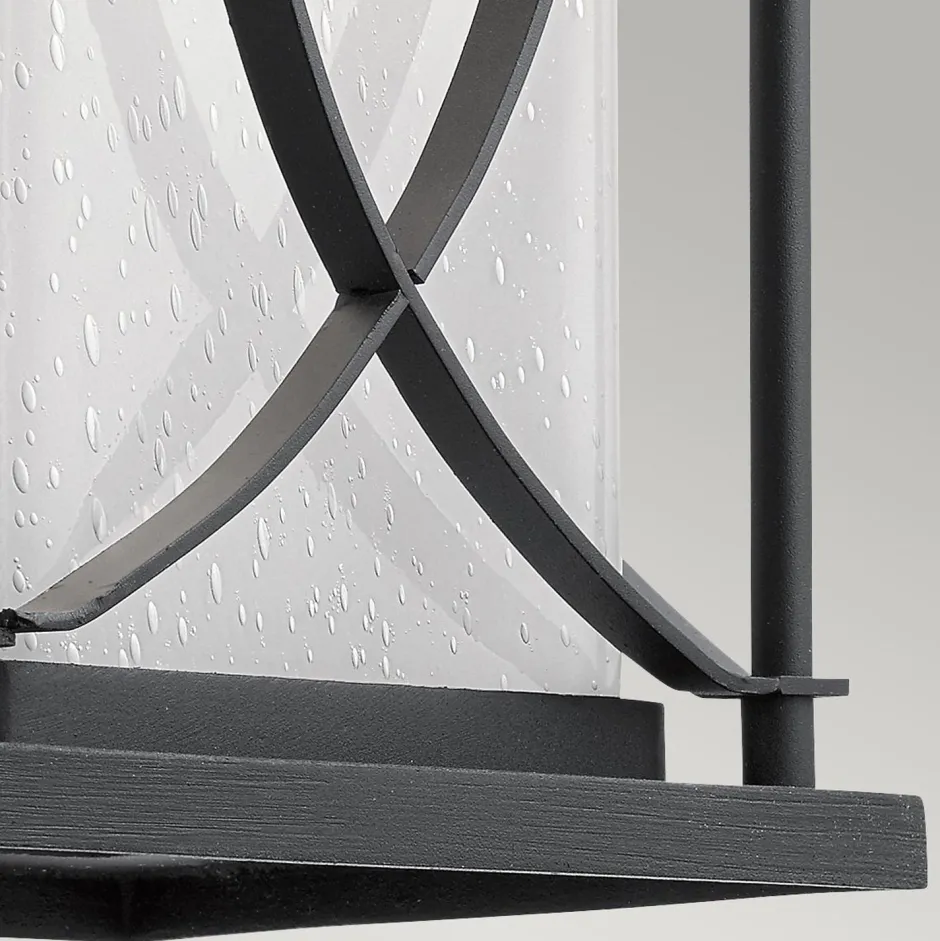 Metall Lampen|Vintage Lampen*Elstead Wandlampe außen E27 IP44 H: 46,4 cm Schwarz Weiß