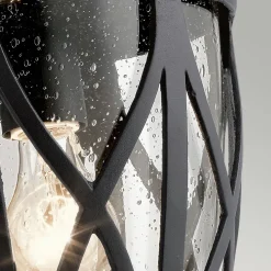 Elstead Wandlampe außen E27 IP44 Schwarz Haus Terrasse Glas< Rustikale Lampen|Vintage Lampen