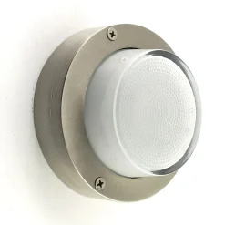 Andromeda Wandlampe außen Glas Messing G9 IP64 D: 14 cm rund< Außenwandleuchten|Messinglampen