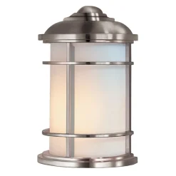 Elstead Wandlampe Außen Glas Stahl IP44 maritim Haus< Außenleuchten Antik|Außenwandleuchten