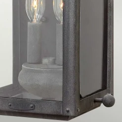 Elstead Wandlampe außen H: 45,1 cm IP44 E14 Aluminium Glas Vintage< Außenwandleuchten|Gartenlaternen