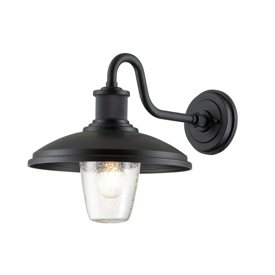 Elstead Wandlampe außen H: 33,1 cm IP44 Schwarz E27 Maritim< Außenwandleuchten|Gartenlaternen