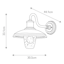 Elstead Wandlampe außen H: 33,1 cm IP44 Schwarz E27 Maritim< Außenwandleuchten|Gartenlaternen