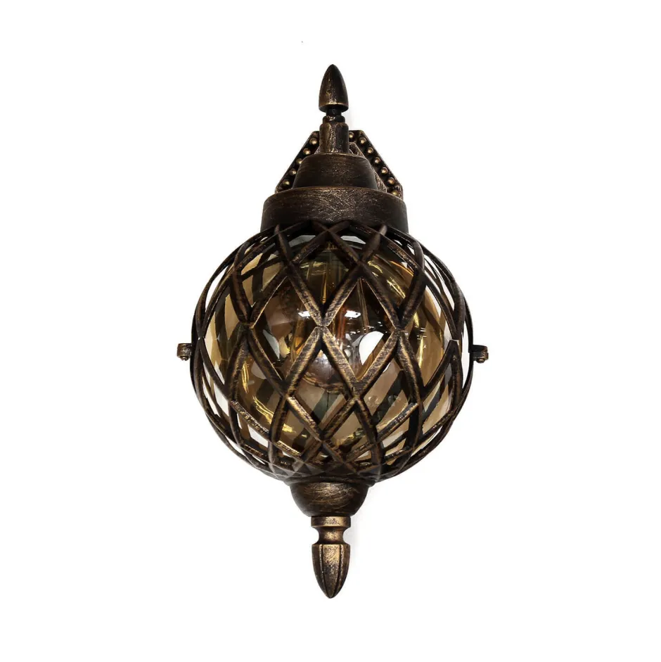 Rustikale Lampen|Vintage Lampen*Easylight Wandlampe Außen in Kupfer antik IP44 Vintage