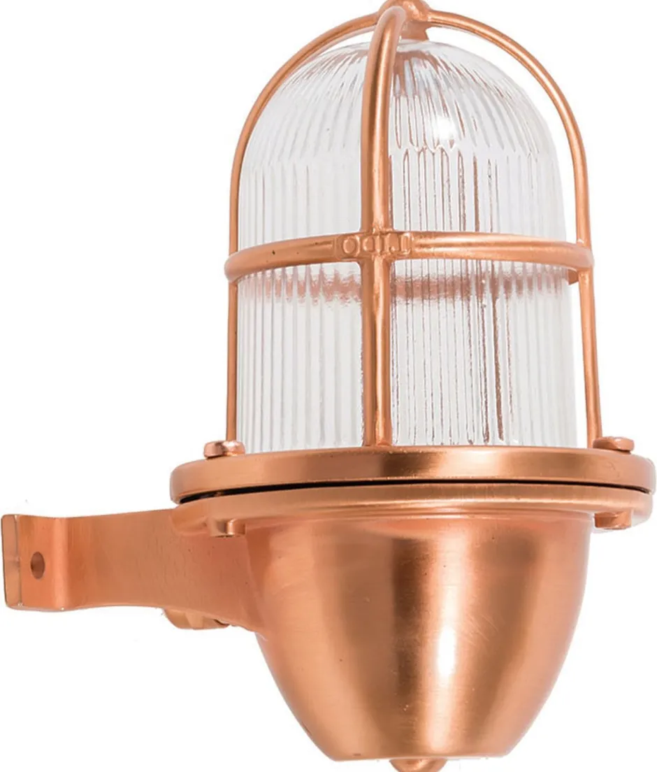 Außenleuchten Antik|Außenwandleuchten*Lido Wandlampe Außen Kupfer Echt-Messing IP64 Maritim