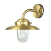 Metall Lampen|Messinglampen*Lido Wandlampe Außen Laterne Messing Maritim IP64 Haus