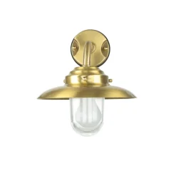 Metall Lampen|Messinglampen*Lido Wandlampe Außen Laterne Messing Maritim IP64 Haus