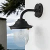 Metall Lampen|Messinglampen*Lido Wandlampe außen Messing Glas E27 IP64 30 cm hoch