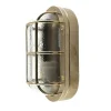 Andromeda Wandlampe außen Messing Glas E27 IP64 23 cm breit Maritim< Außenwandleuchten|Feuchtraumleuchten