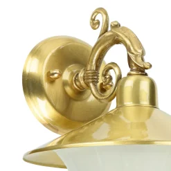 Lido Wandlampe Außen Messing Glas Hof Rustikal IP23< Rustikale Lampen|Metall Lampen