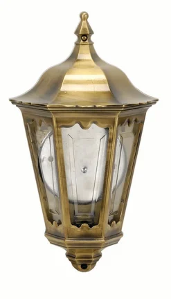 Außenleuchten Antik|Außenleuchten Messing*Lido Wandlampe Außen Messing Haustür Rustikal IP43