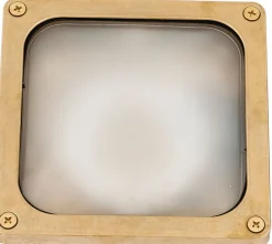 Lido Wandlampe Außen Messing IP64 Haustür eckig Zeitlos< Messinglampen|Maritime Lampen