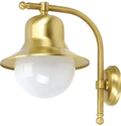Lido Wandlampe Außen Messing IP23 Maritim wetterfest< Außenleuchten Antik|Außenleuchten Messing