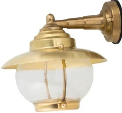 Lido Wandlampe Außen Messing IP23 Maritim Haus PYRGOS< Außenleuchten Antik|Außenleuchten Messing