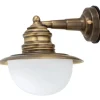 Lido Wandlampe Außen Messing Maritim Hof rostfrei PELLA< Außenleuchten Antik|Außenwandleuchten