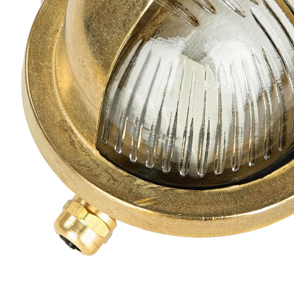 Lido Wandlampe Außen Messing Maritim oval IP64 Haustür< Rustikale Lampen|Metall Lampen