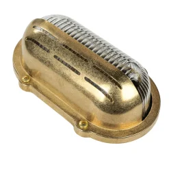 Lido Wandlampe Außen Messing Maritim oval IP64 Haus Tür< Metall Lampen|Rustikale Lampen