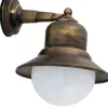 Außenleuchten Antik|Außenwandleuchten*Lido Wandlampe Außen Messing Maritim IP23 Hof Terrasse