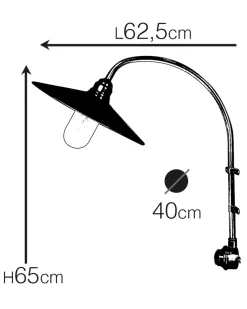 Außenwandleuchten|Gartenlaternen*Andromeda Wandlampe außen Messing massiv Glas E27 IP54 65 cm hoch