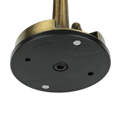 Außenwandleuchten|Rustikale Lampen*Lido Wandlampe Außen Messing Riffelglas Hof Maritim IP64