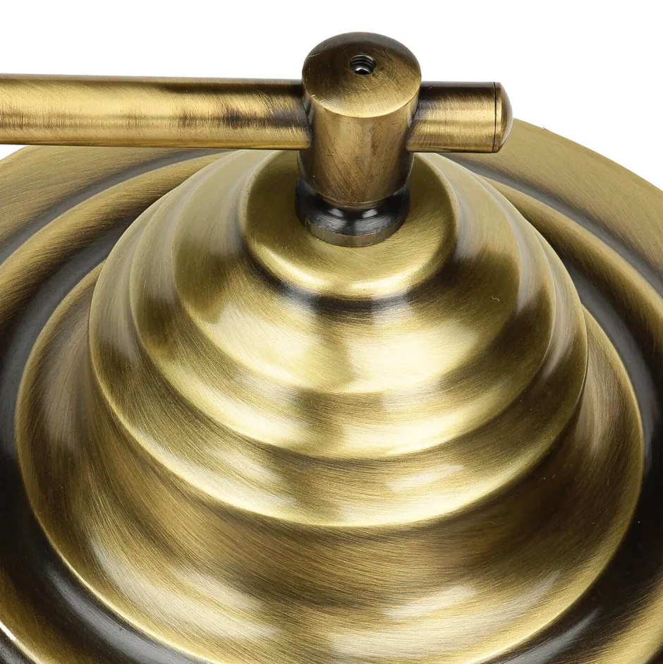 Lido Wandlampe Außen Messing Riffelglas Maritim Hof< Rustikale Lampen|Metall Lampen