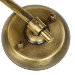 Lido Wandlampe Außen Messing Riffelglas Maritim Hof< Rustikale Lampen|Metall Lampen