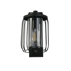 Metall Lampen|Vintage Lampen*Searchlight Wandlampe Außen mit Bewegungssensor Aluminium IP44 E27