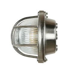 Lido Wandlampe Außen Nickel Echt-Messing Haus Terrasse< Außenwandleuchten|Rustikale Lampen