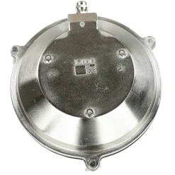 Rustikale Lampen|Messinglampen*Lido Wandlampe Außen Nickel Echt-Messing rund Ø24cm IP64