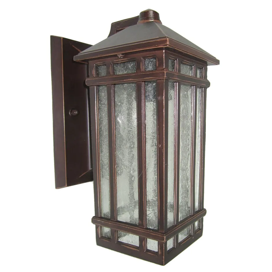 Elstead Wandlampe Außen Regenglas Aluminium Haus IP44< Außenleuchten Antik|Außenwandleuchten