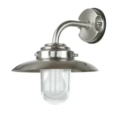 Lido Wandlampe Außen Rustikal Nickel Echt-Messing< Außenleuchten Antik|Außenwandleuchten