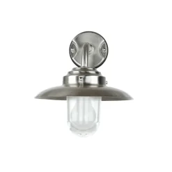 Lido Wandlampe Außen Rustikal Nickel Echt-Messing< Außenleuchten Antik|Außenwandleuchten