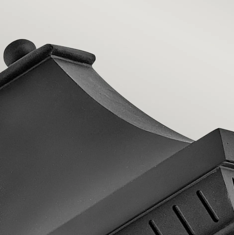 Elstead Wandlampe außen Schwarz E14 IP44 H: 39,4 cm Aluminium Glas< Metall Lampen|Rustikale Lampen