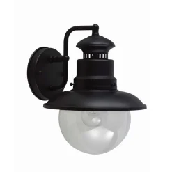 Elstead Wandlampe Außen Schwarz IP44 Aluminium Haus Hof E27< Außenwandleuchten|Rustikale Lampen