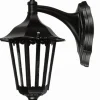 Außenleuchten Antik|Außenwandleuchten*Lido Wandlampe Außen Schwarz IP44 E27 Aluminium Rustikal