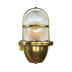 Lido Wandlampe Außen Terrasse Haustür Messing massiv< Metall Lampen|Messinglampen