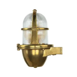 Lido Wandlampe Außen Terrasse Haustür Messing massiv< Metall Lampen|Messinglampen